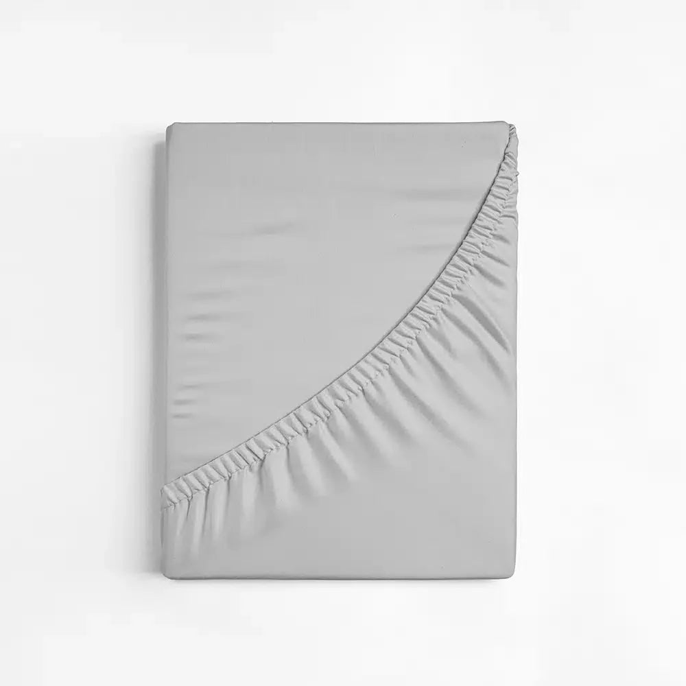 Dreamers Den Topper Hoeslaken Egyptisch Percale Katoen Warm Grijs