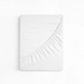 Dreamers Den 100% Organic Cotton Sateen Fitted Sheet White