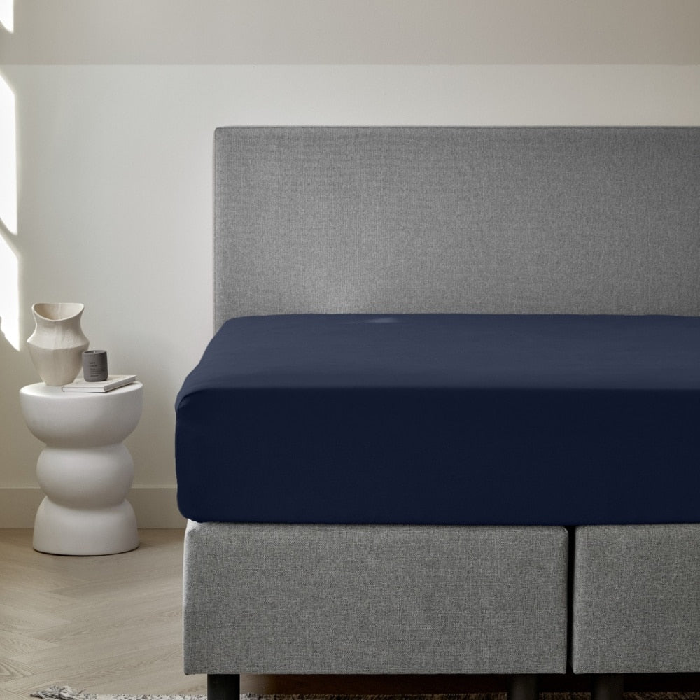 Dreamers Den Premium Jersey Elastane Fitted Sheet Organic Cotton Royal Blue