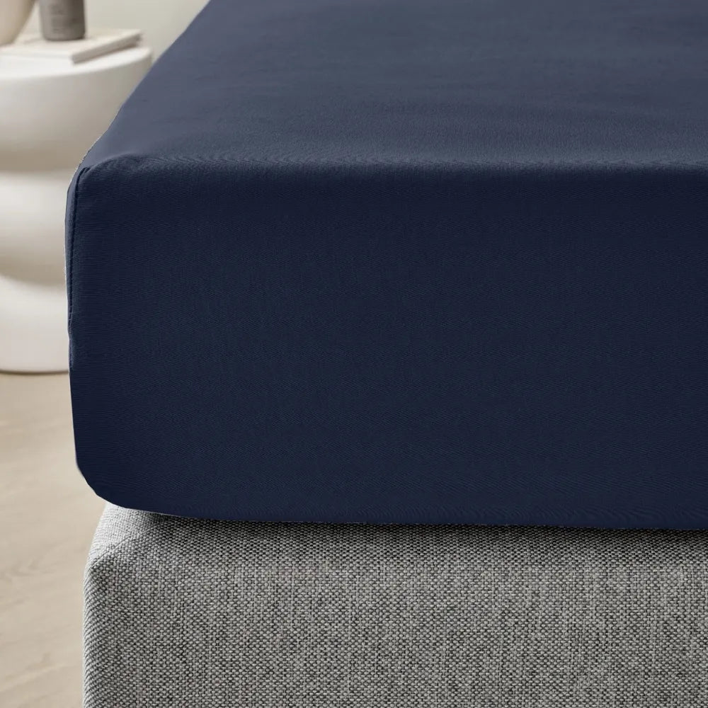 Dreamers Den Premium Jersey Elastan Topper Hoeslaken Biologisch Katoen Koningsblauw