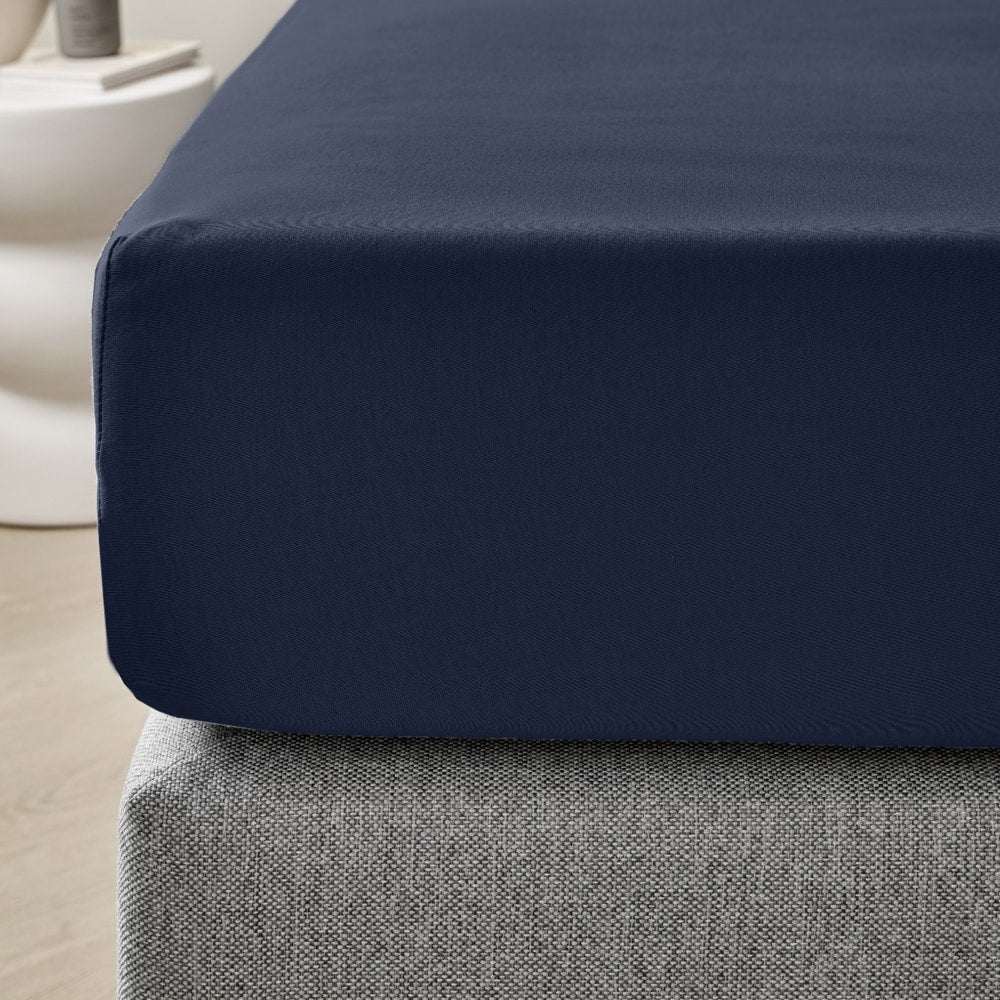 Dreamers Den Premium Jersey Elastane Fitted Sheet Organic Cotton Royal Blue