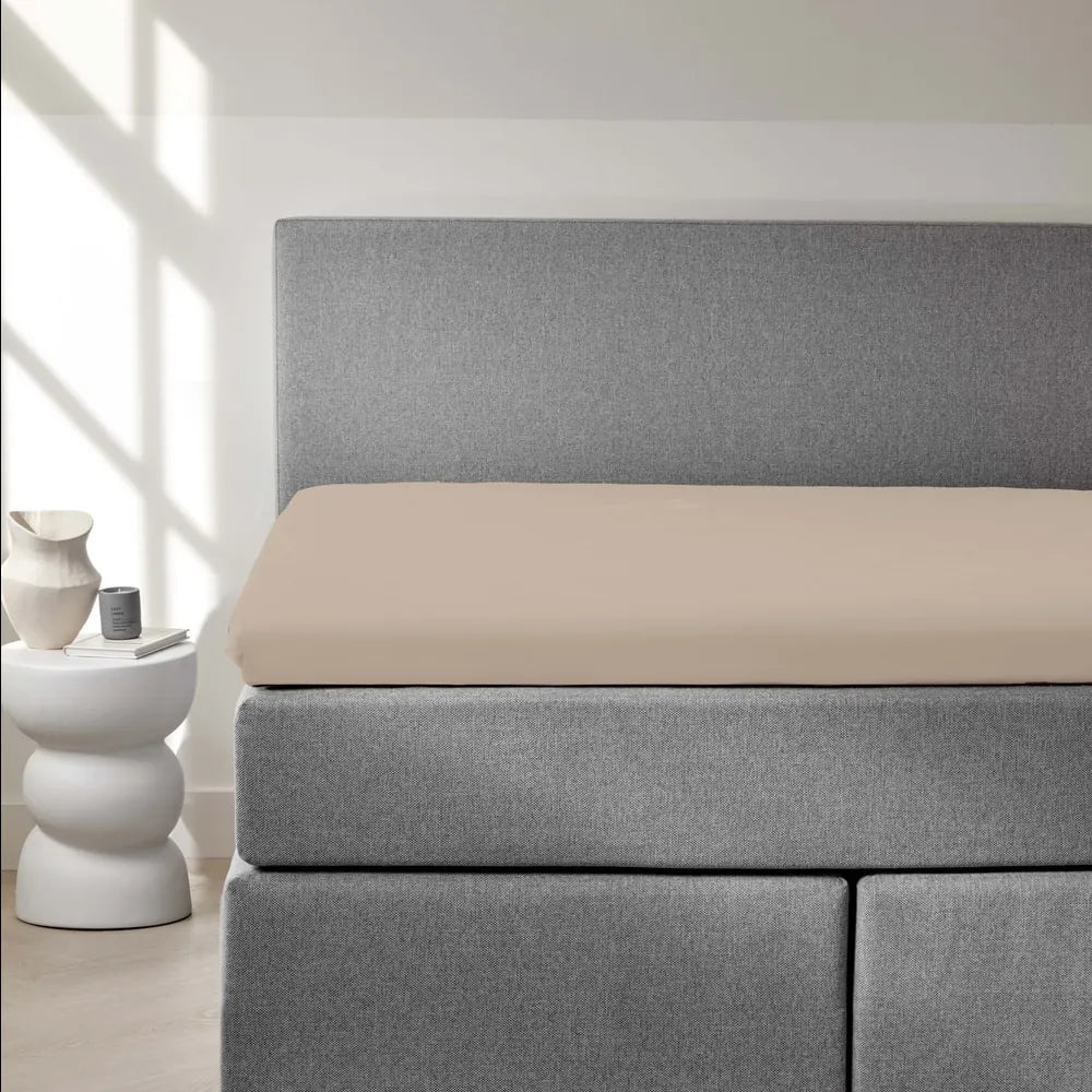 Dreamers Den Premium Jersey Elastan Hoeslaken Biologisch Katoen Naturel