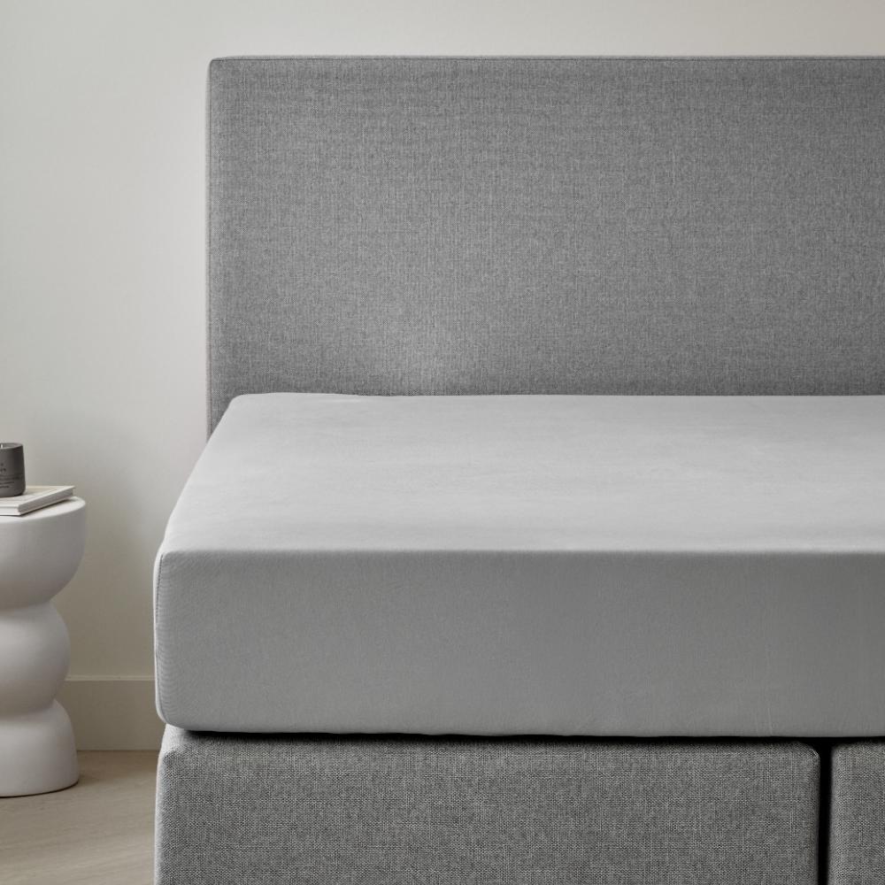 Dreamers Den Premium Jersey Elastane Fitted Sheet Organic Cotton Grey