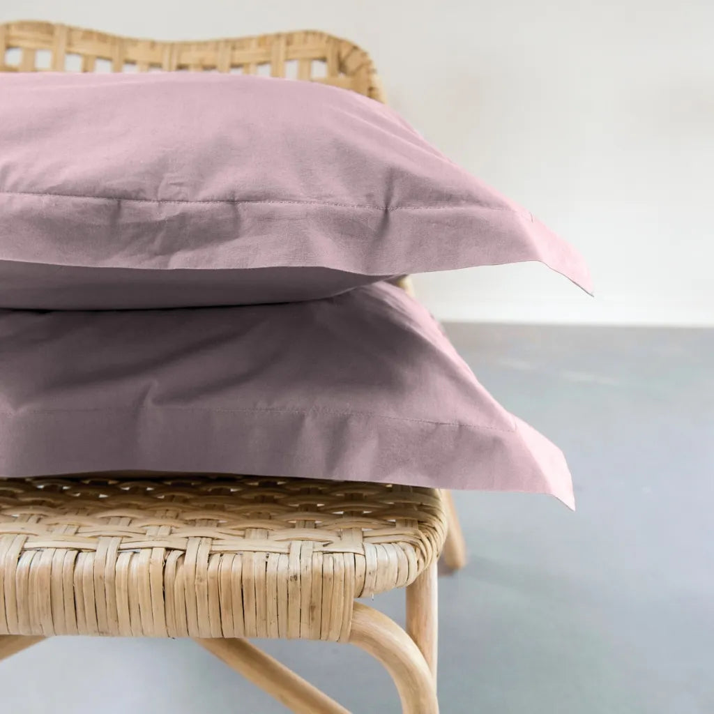 Dreamers Den Kussenslopen set Egyptisch Perkal Katoen Amethyst Mist 2x 60 x 70cm