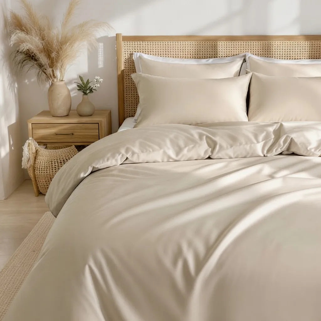 Dreamers Den Dekbedovertrek TENCEL™ Lyocell – Zand