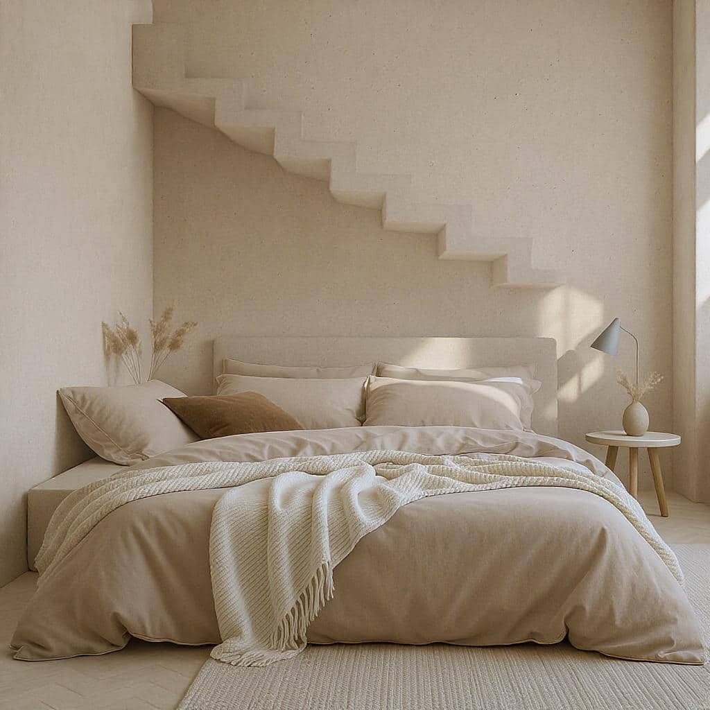 Dreamers Den Duvet Cover Half Linen Natural