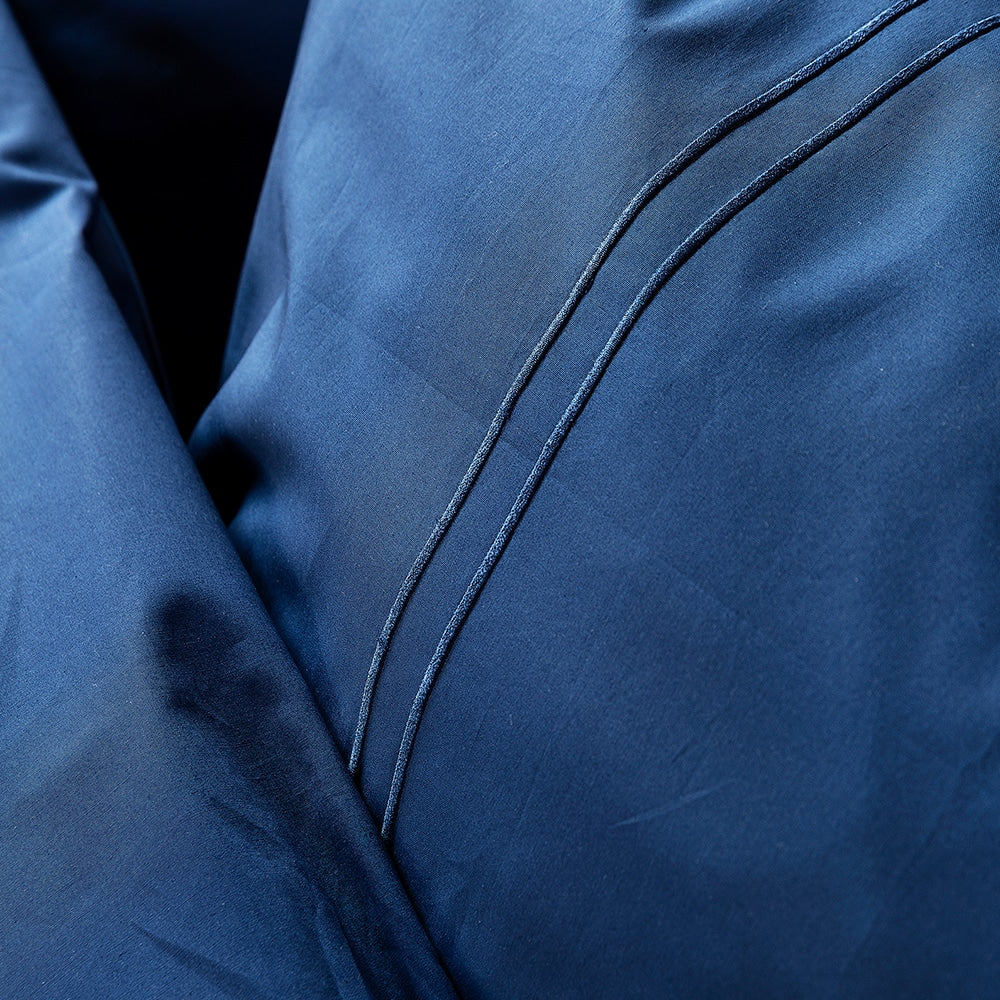 Duvet Cover 100% Egyptian Cotton Plain Navy Blue