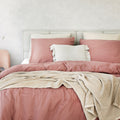 Duvet Cover 100% Cotton Muslin Rosewater