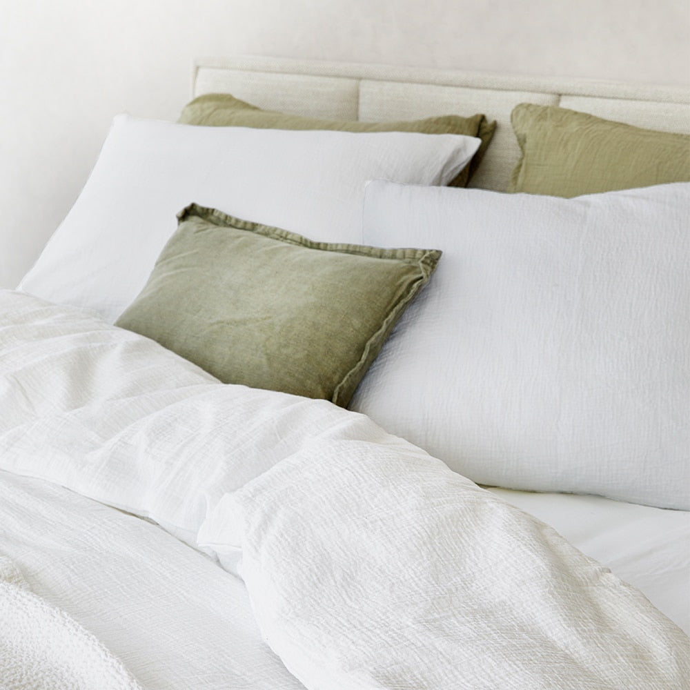 Duvet Cover 100% Cotton Muslin White