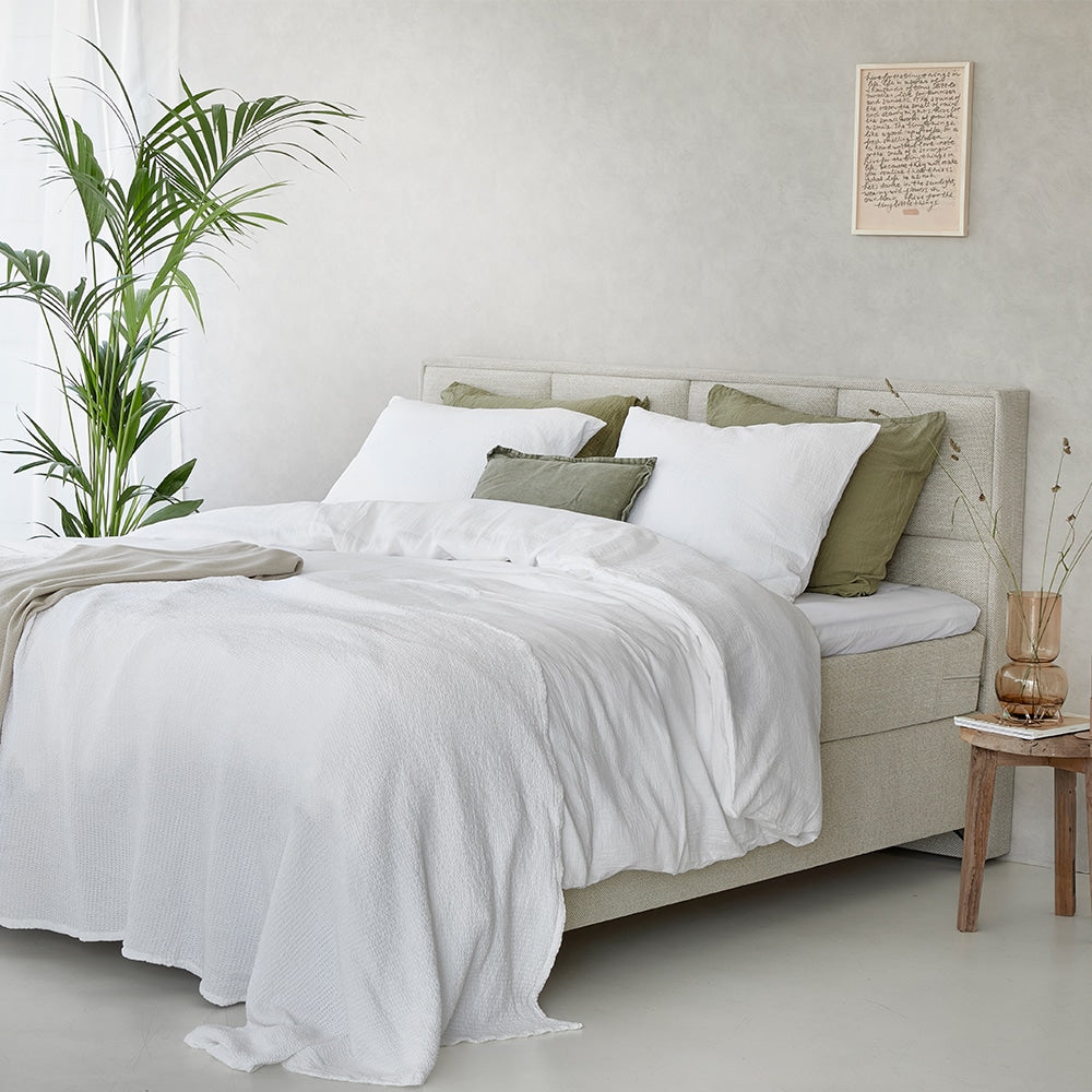 Duvet Cover 100% Cotton Muslin White