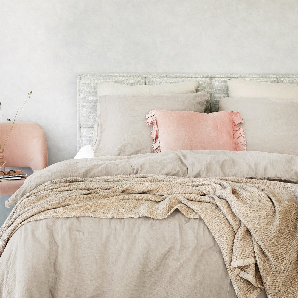 Duvet Cover 100% Cotton Muslin Sand