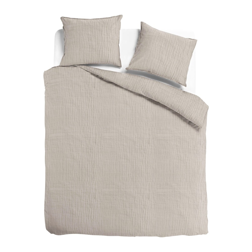 Duvet Cover 100% Cotton Muslin Sand