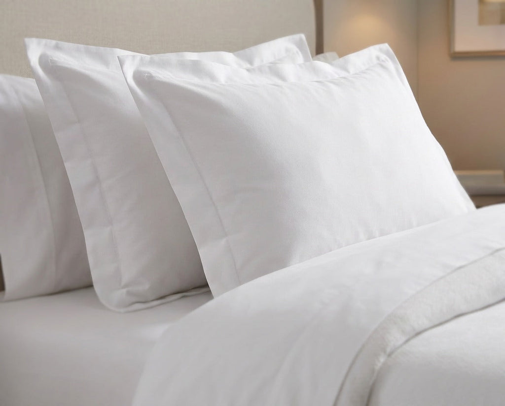 Dreamers Den 100% Cotton Sateen Oxford Pillowcases White