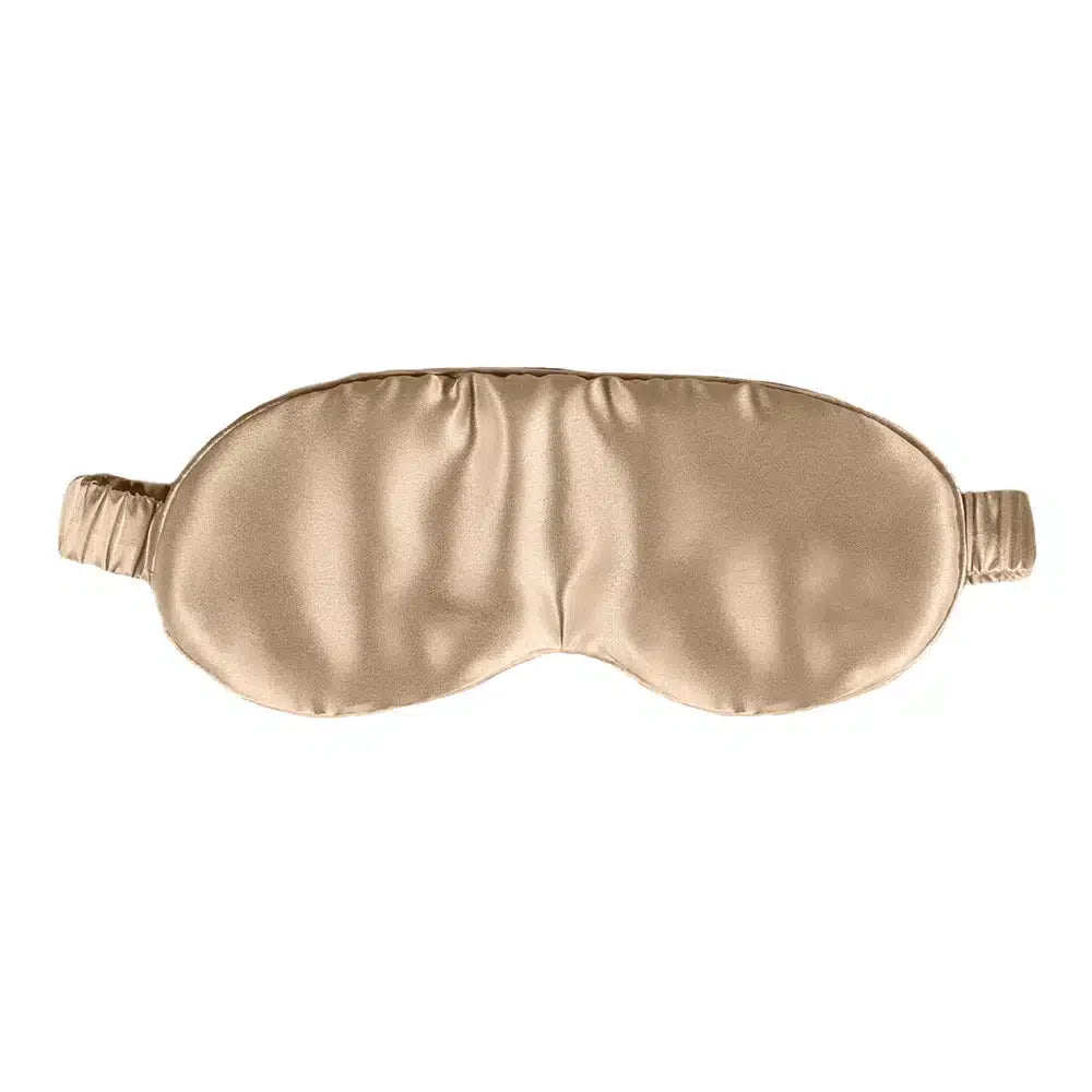 Moerbei Zijden Kussensloop + Slaapmasker Zand Geschenkverpakking
