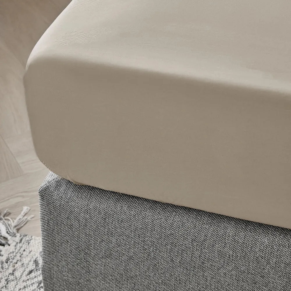 Dreamers Den Split Topper Hoeslaken Egyptisch Percale Katoen Zand