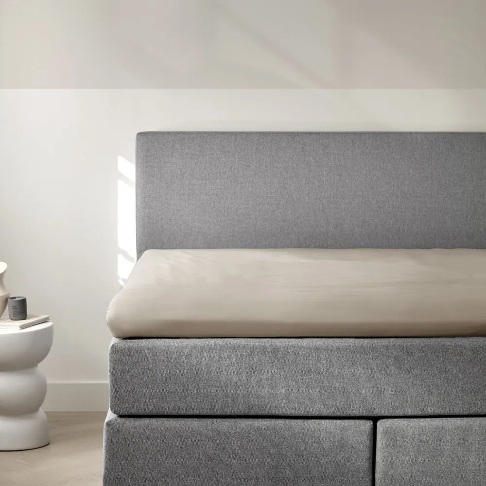 Dreamers Den Split Topper Hoeslaken Egyptisch Percale Katoen Zand