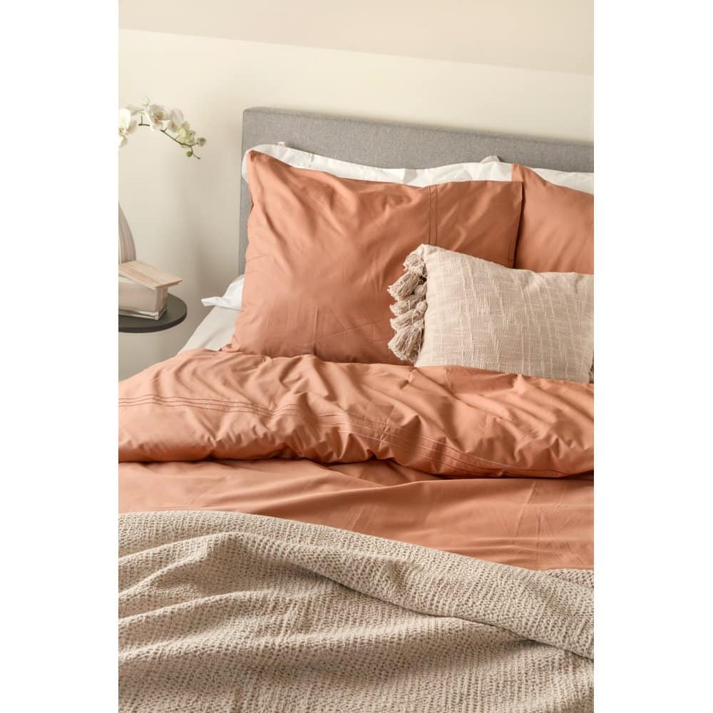 Duvet Cover 100% Egyptian Cotton Plain Brique