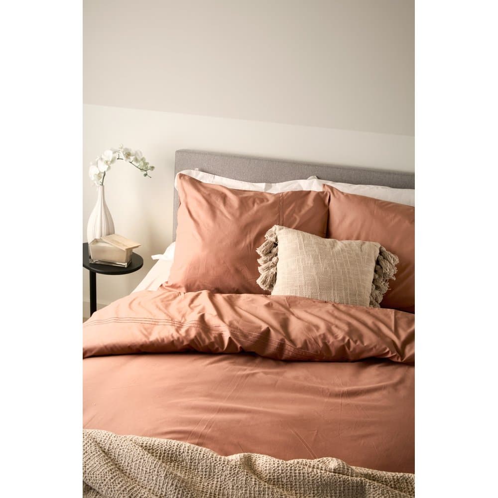 Duvet Cover 100% Egyptian Cotton Plain Brique